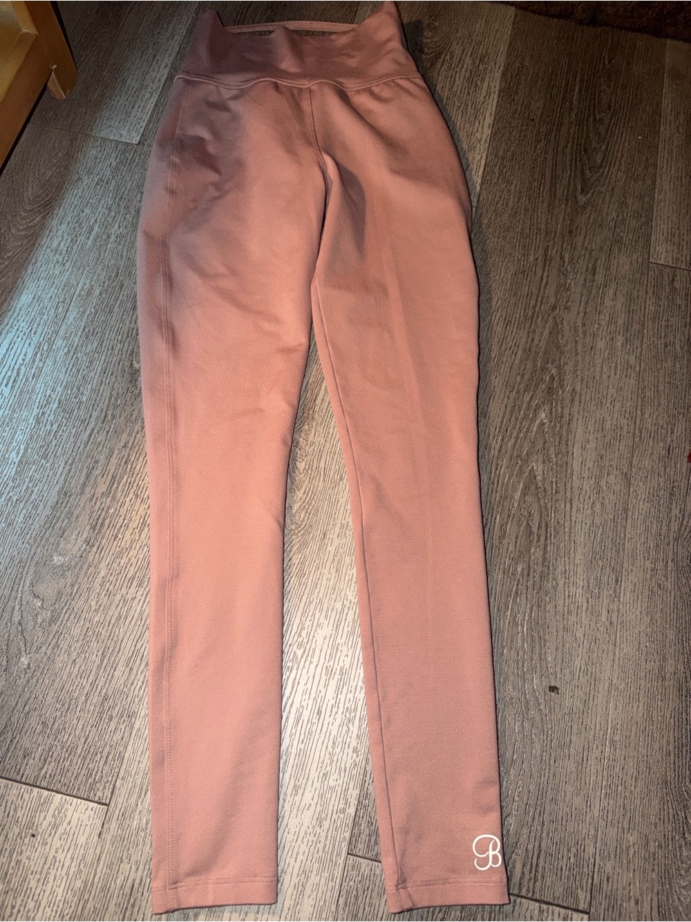 Bombshell sportswear High-Waist Dusty Nude Rose Leggings with Logo